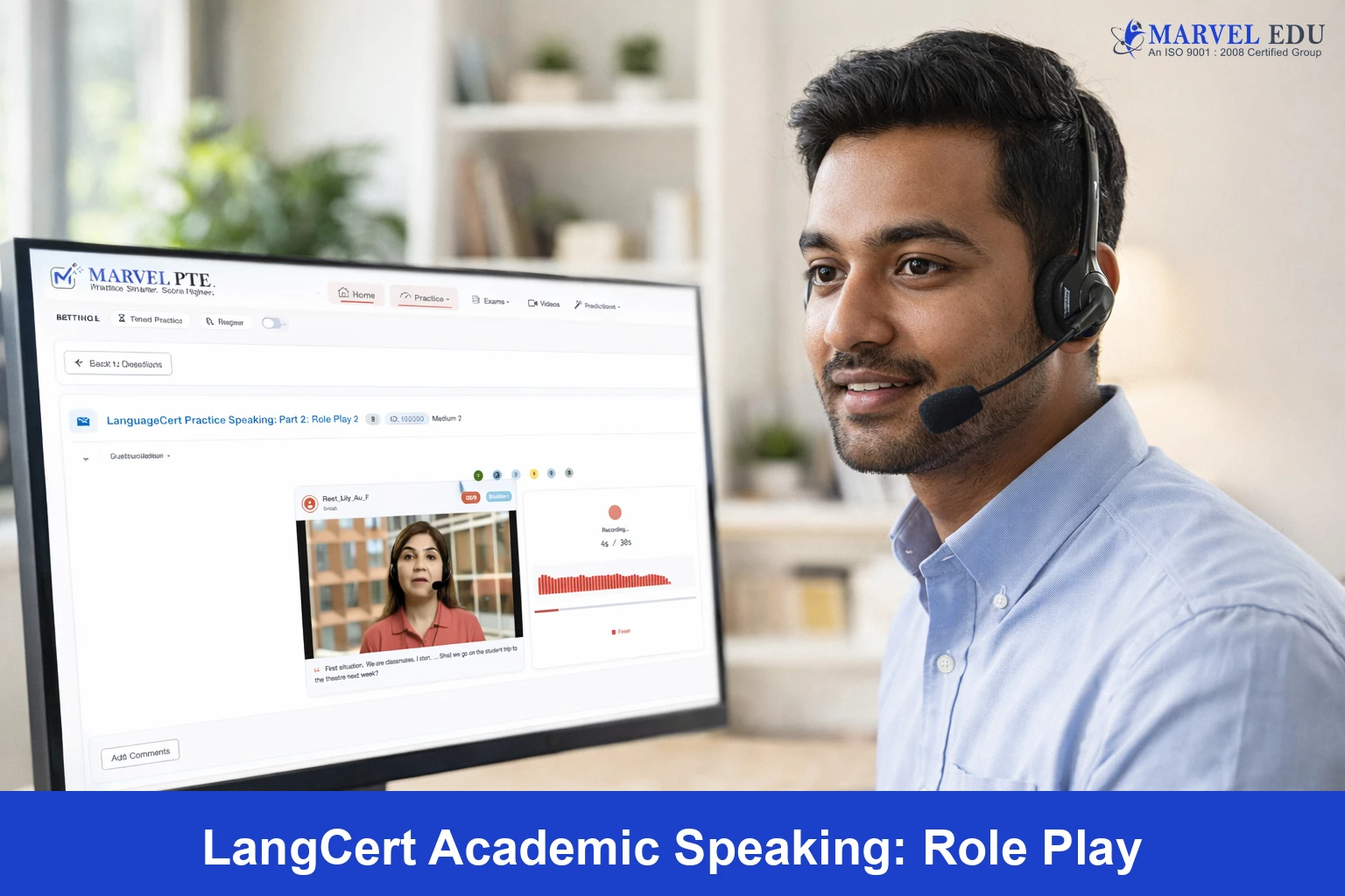 LanguageCert Speaking Part 2 role play practice