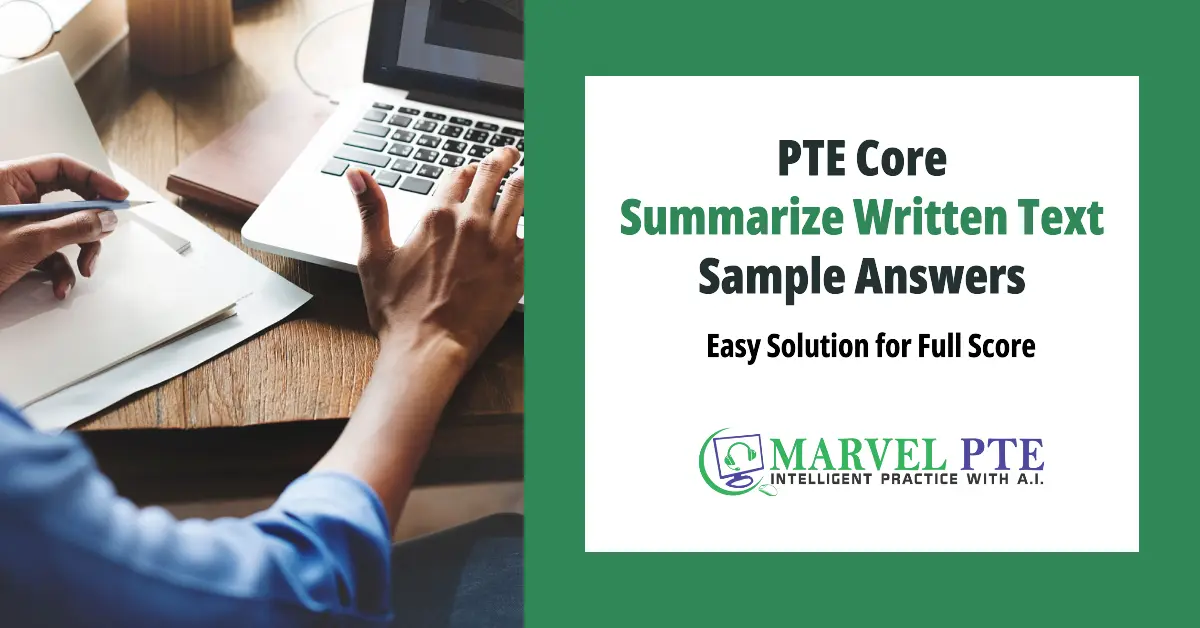 Featured Image for PTE Core Summarize Written Text